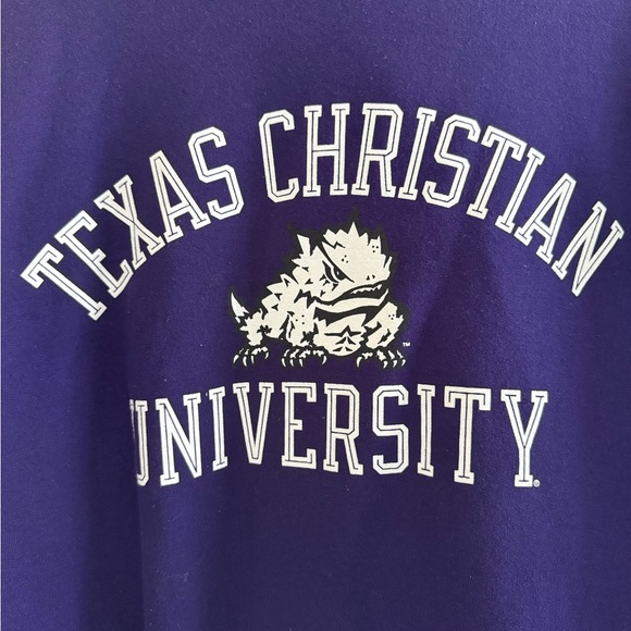 Tops - Purple Texas Christian University Crew Neck, size S